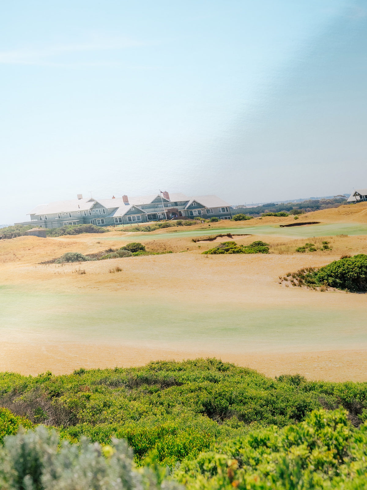 Close-up detail of the Barwon Heads Golf Course Summer Fairways Portrait giclée print on archival Smooth Pearl photo paper