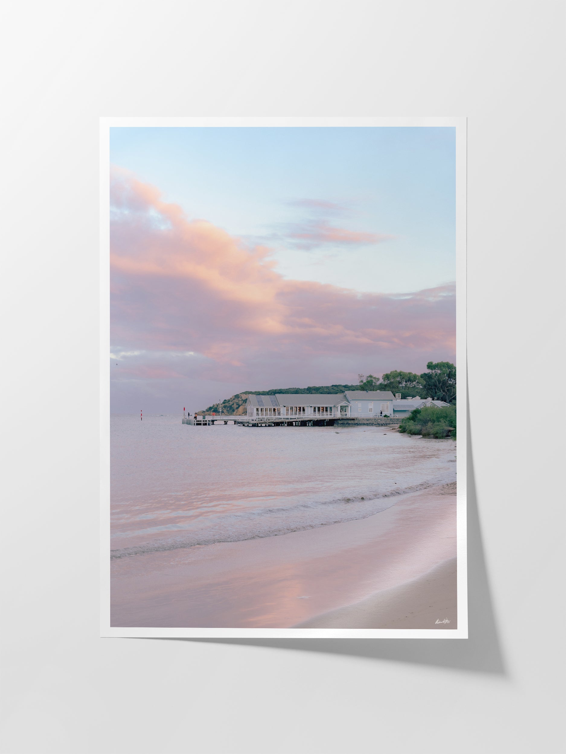 Barwon Heads Pier in Winter Sunset Light