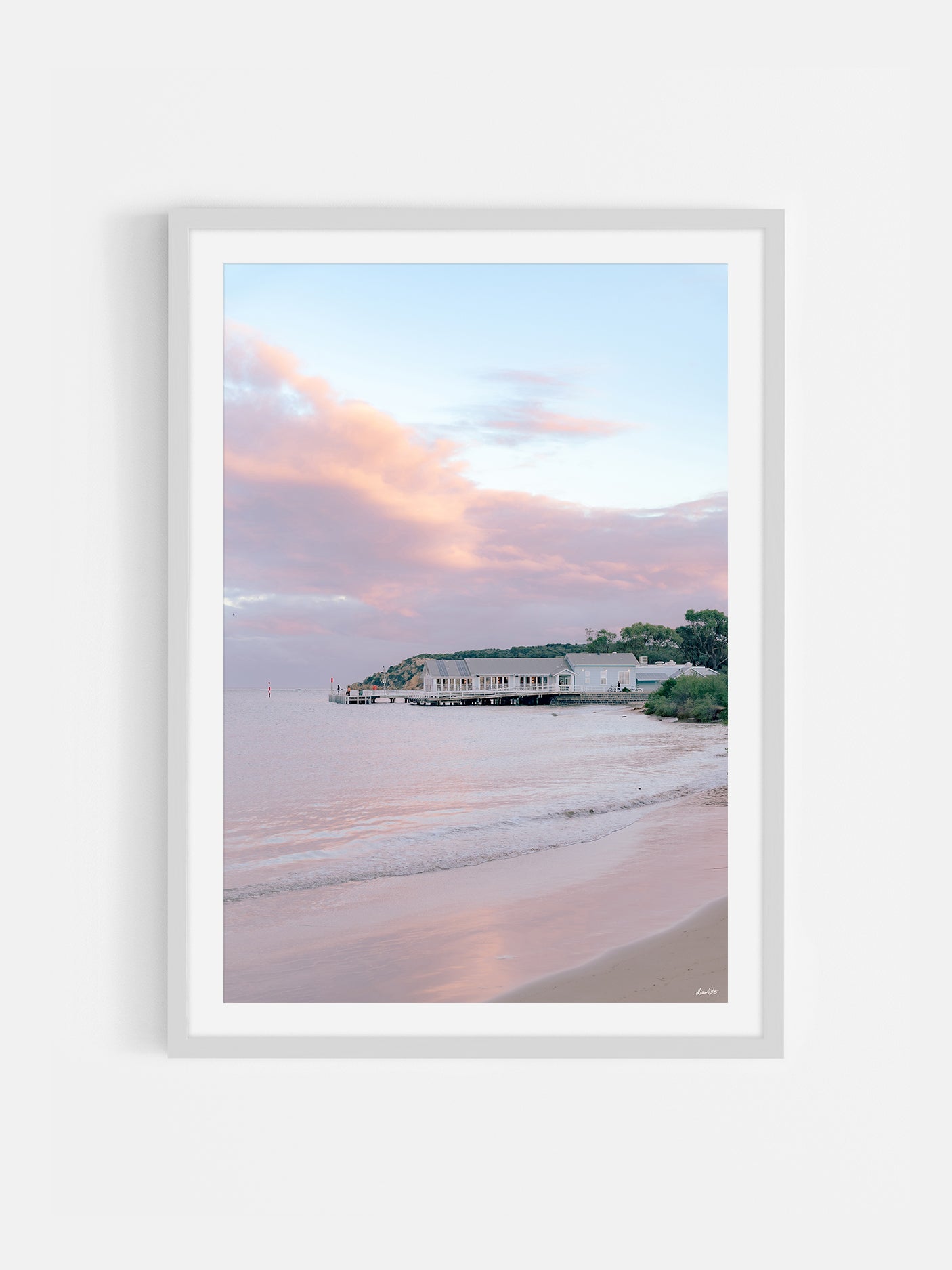 Barwon Heads Pier in Winter Sunset Light