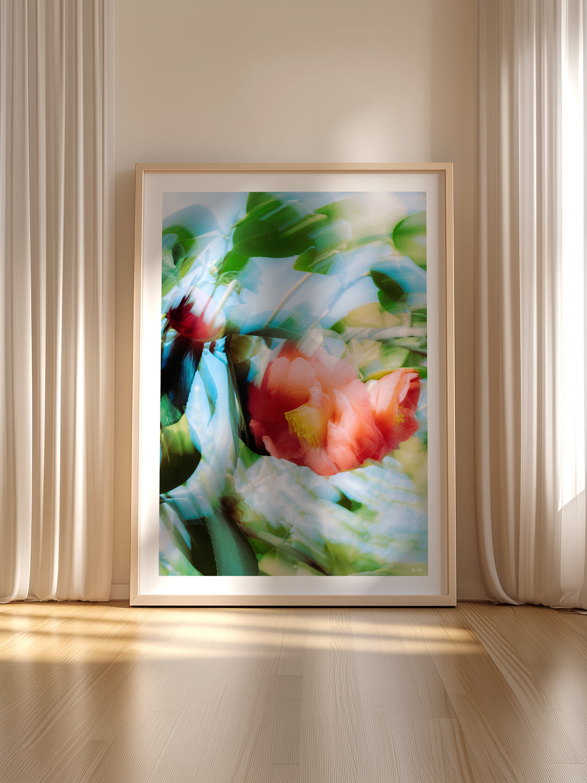 Bright Flower Series - Camelia Japonica Red