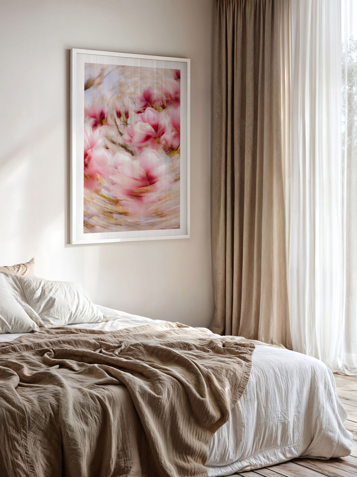 Bright Flower Series - Magnolia + Soulangeana in White Pink and Red
