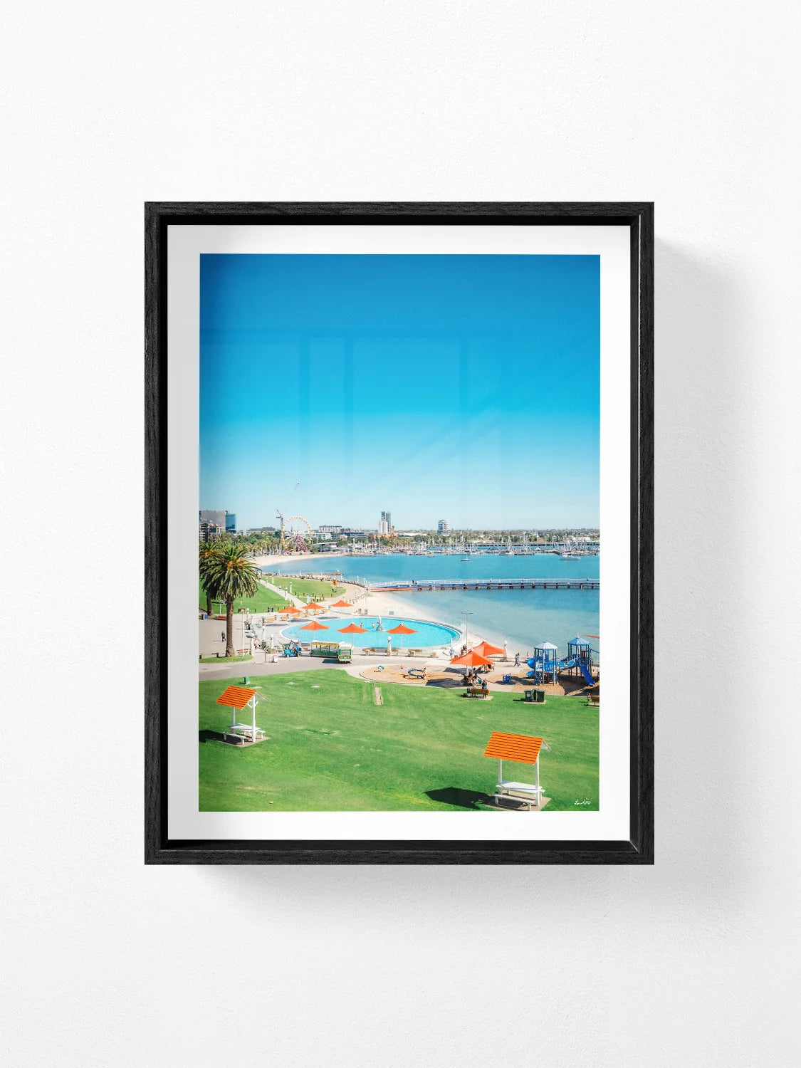 From Eastern Beach Across Geelong Waterfront Portrait