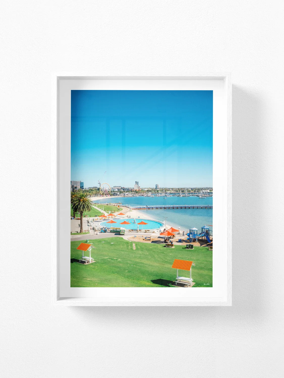 From Eastern Beach Across Geelong Waterfront Portrait