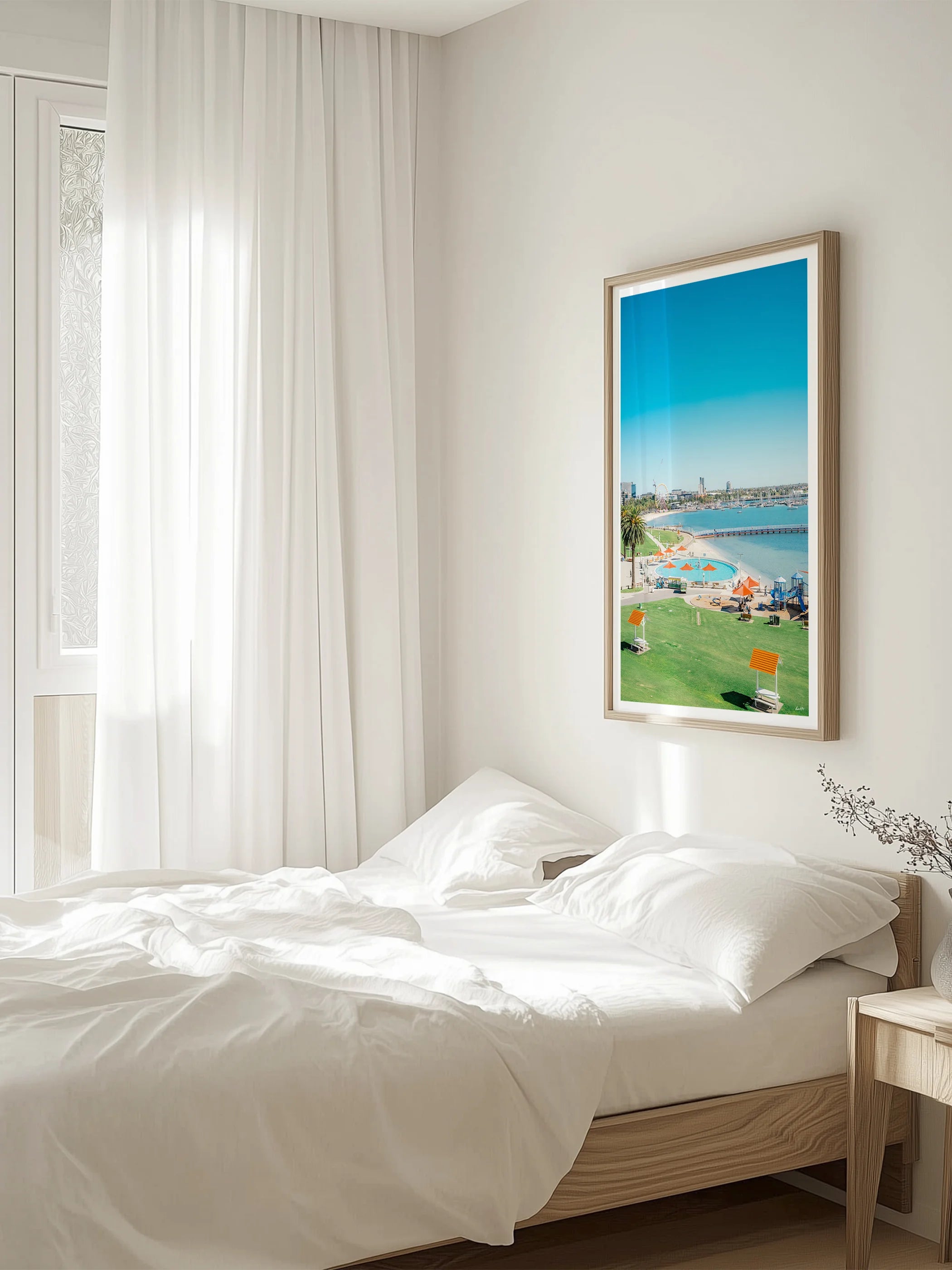 From Eastern Beach Across Geelong Waterfront Portrait