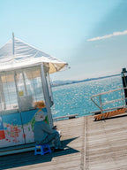 Geelong Pier Fisherman in Autumn Sun