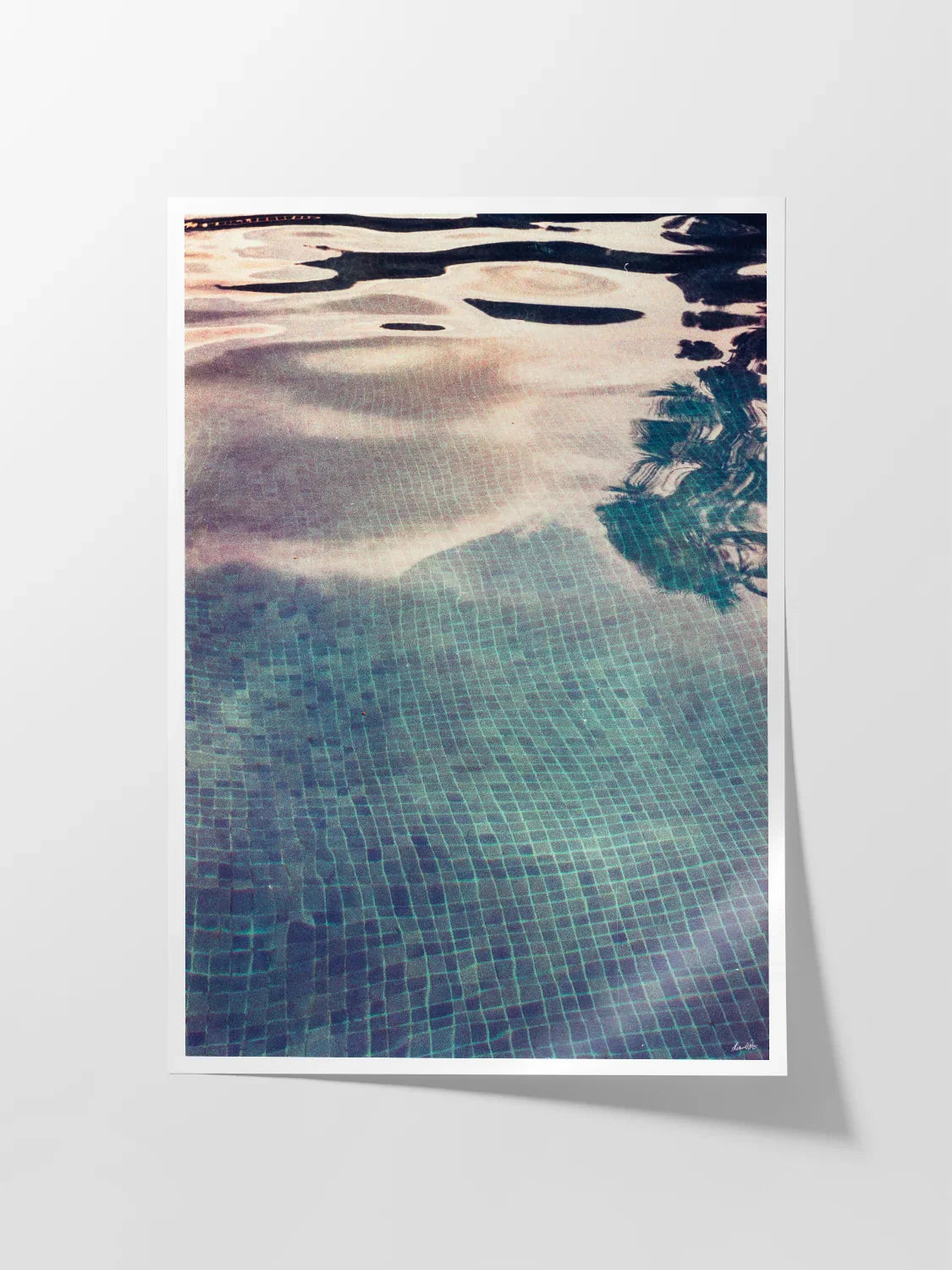 Ibiza Pool Sunset Reflections