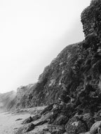 Jan Juc Cliffs in Black and White