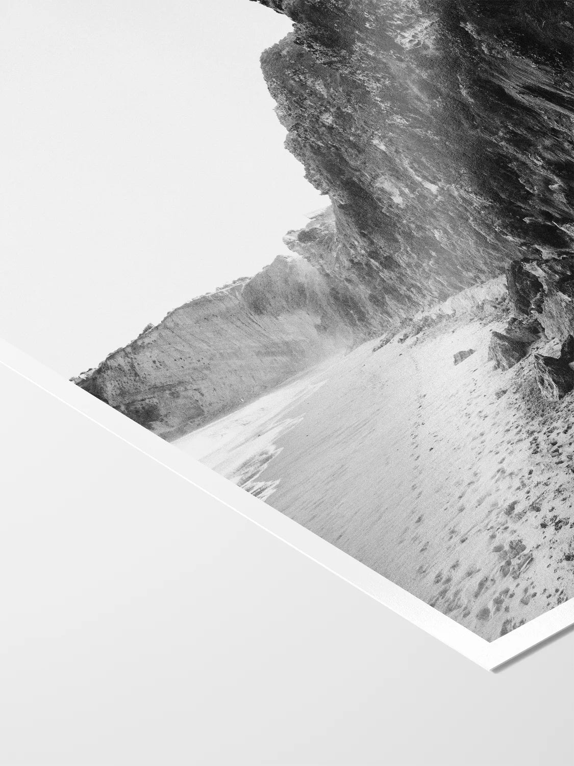 Jan Juc Cliffs in Black and White