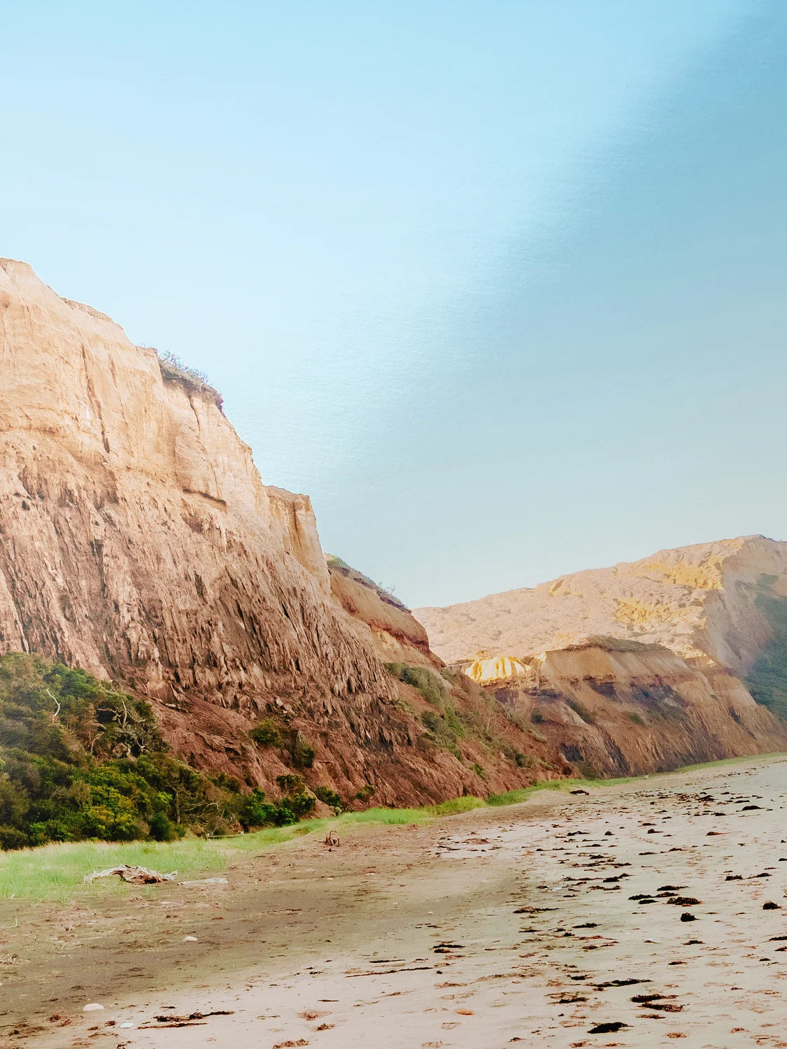 Jarosite Cliffs Point Addis at Sunset