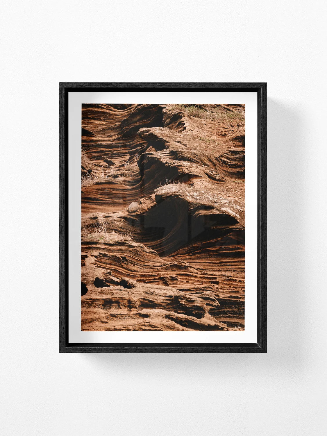 Lake Purrumbete Volcanic Rock Face (Portrait)