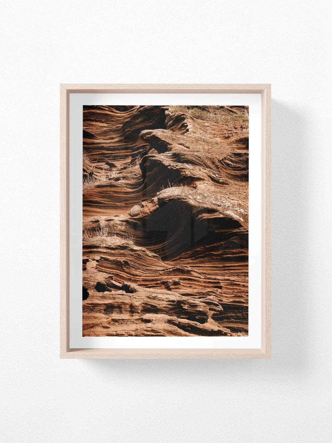 Lake Purrumbete Volcanic Rock Face (Portrait)