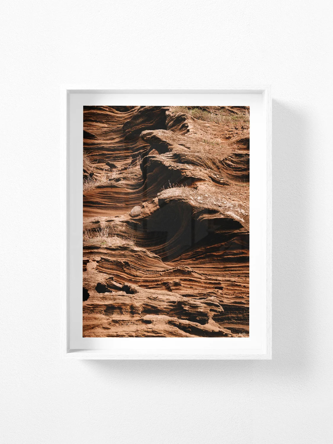 Lake Purrumbete Volcanic Rock Face (Portrait)