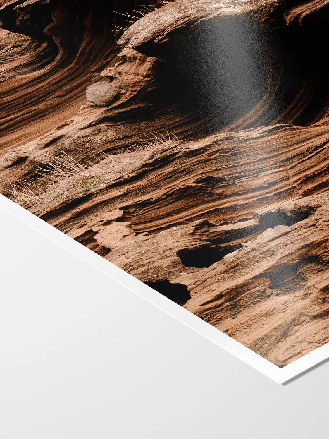 Lake Purrumbete Volcanic Rock Face (Portrait)