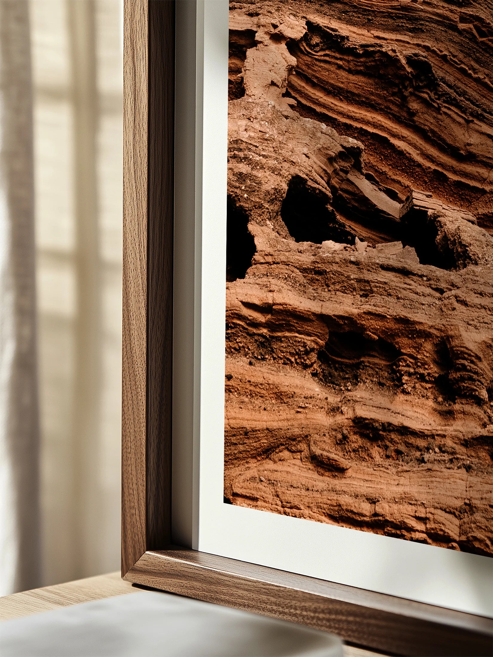 Lake Purrumbete Volcanic Rock Face (Portrait)