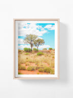 Lasseter Highway Spinifex, Trees and Dunes Portrait