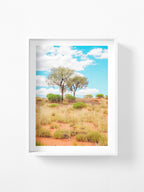 Lasseter Highway Spinifex, Trees and Dunes Portrait