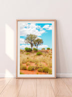 Lasseter Highway Spinifex, Trees and Dunes Portrait