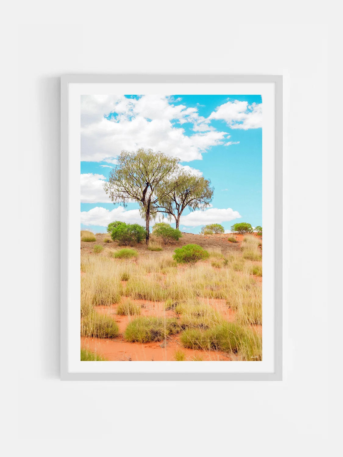 Lasseter Highway Spinifex, Trees and Dunes Portrait