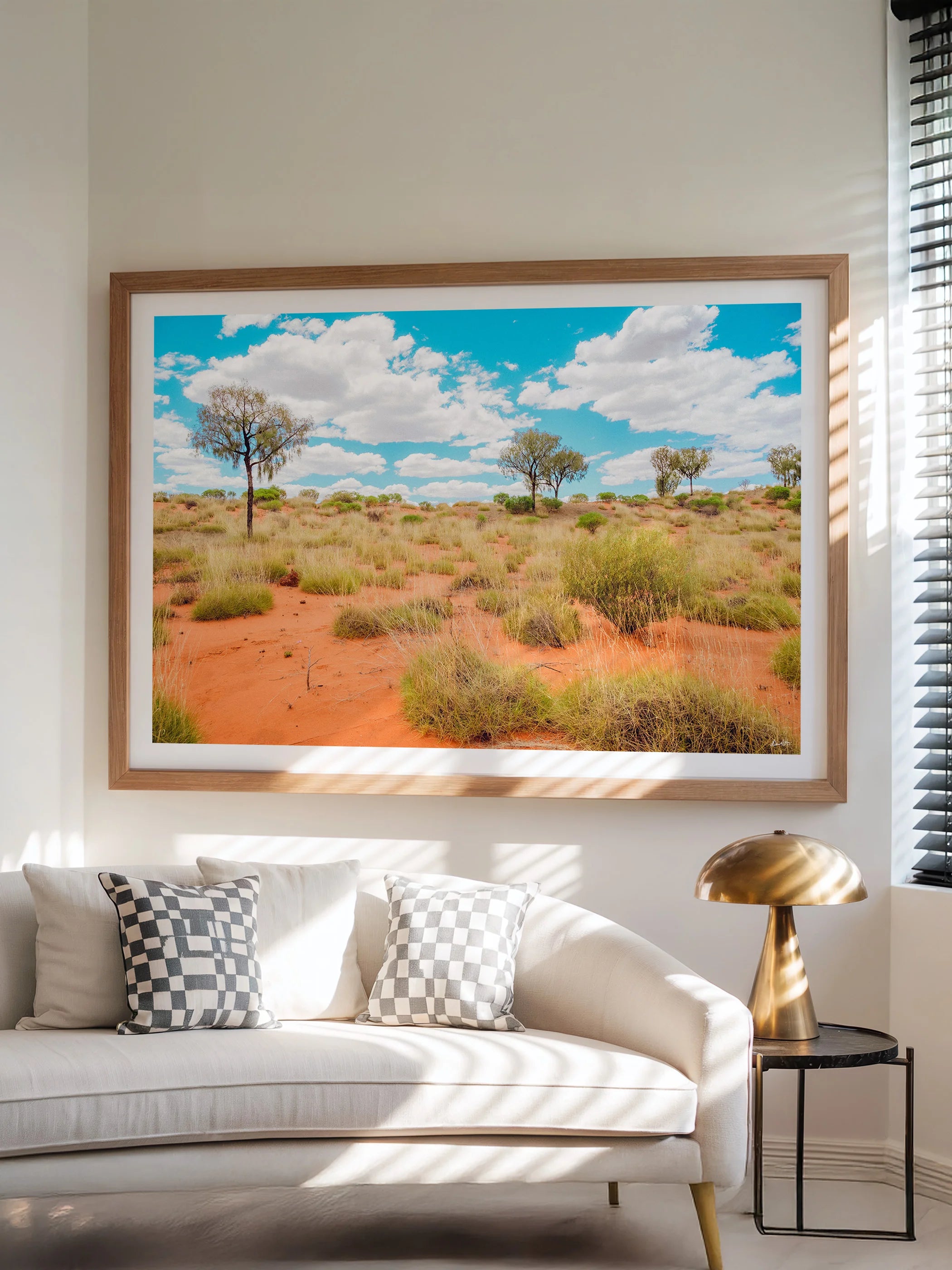 Lasseter Highway Spinifex, Trees and Dunes Landscape