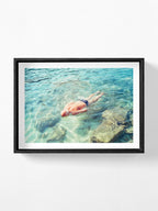 Man Swimming in Dubrovnik, Croatia