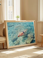 Man Swimming in Dubrovnik, Croatia