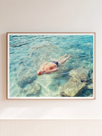 Man Swimming in Dubrovnik, Croatia