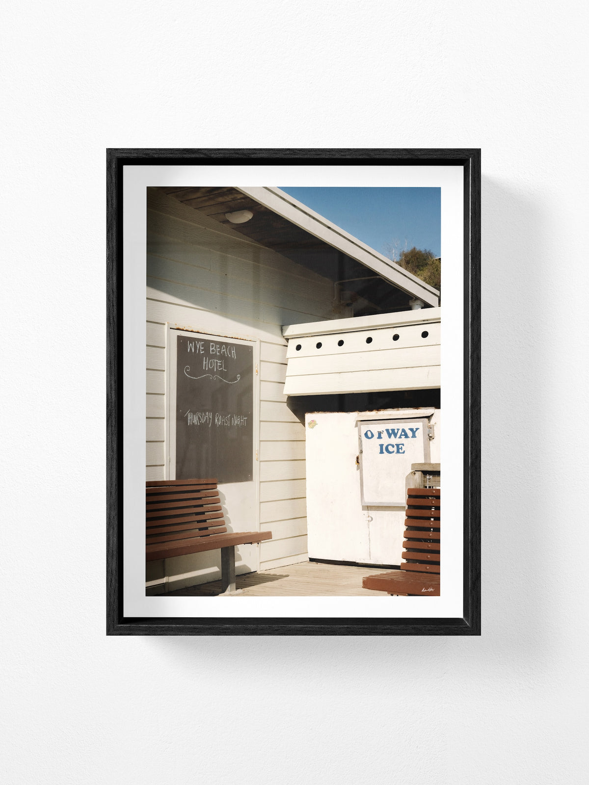 Wye Beach Hotel Sign and Ice Chest