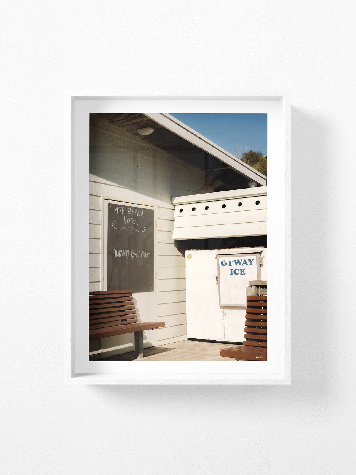Wye Beach Hotel Sign and Ice Chest