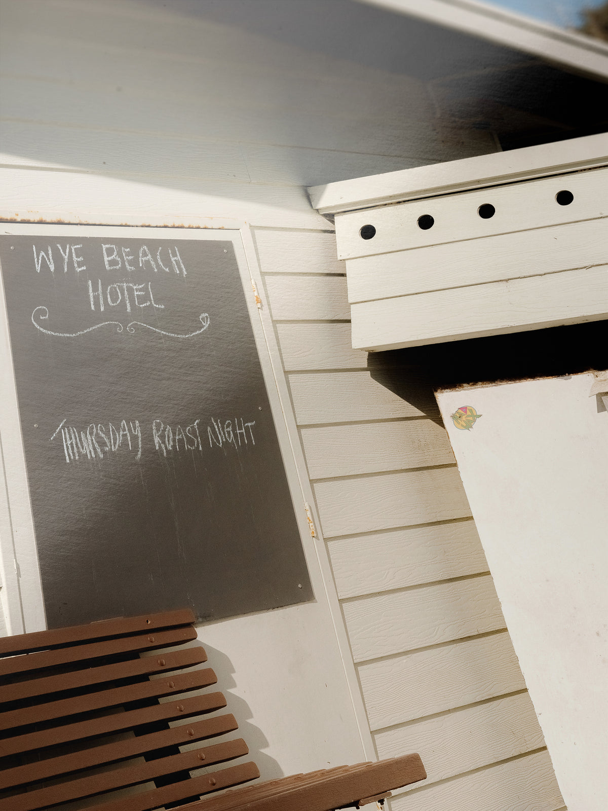 Wye Beach Hotel Sign and Ice Chest