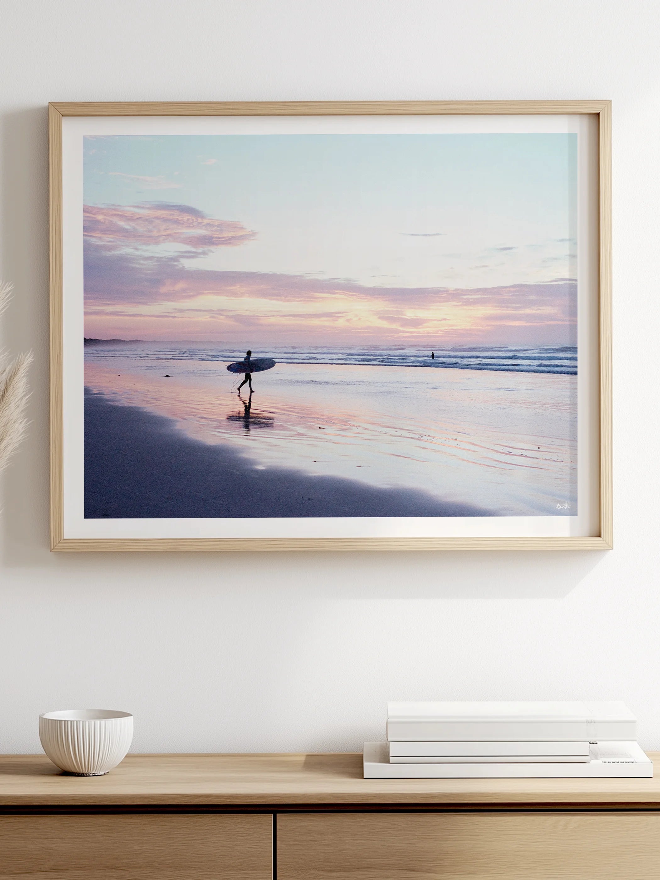 Ocean Grove Beach Surfer at Sunrise
