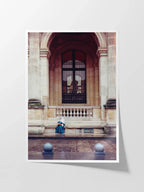 Paris Nun Sitting at Louvre Museum