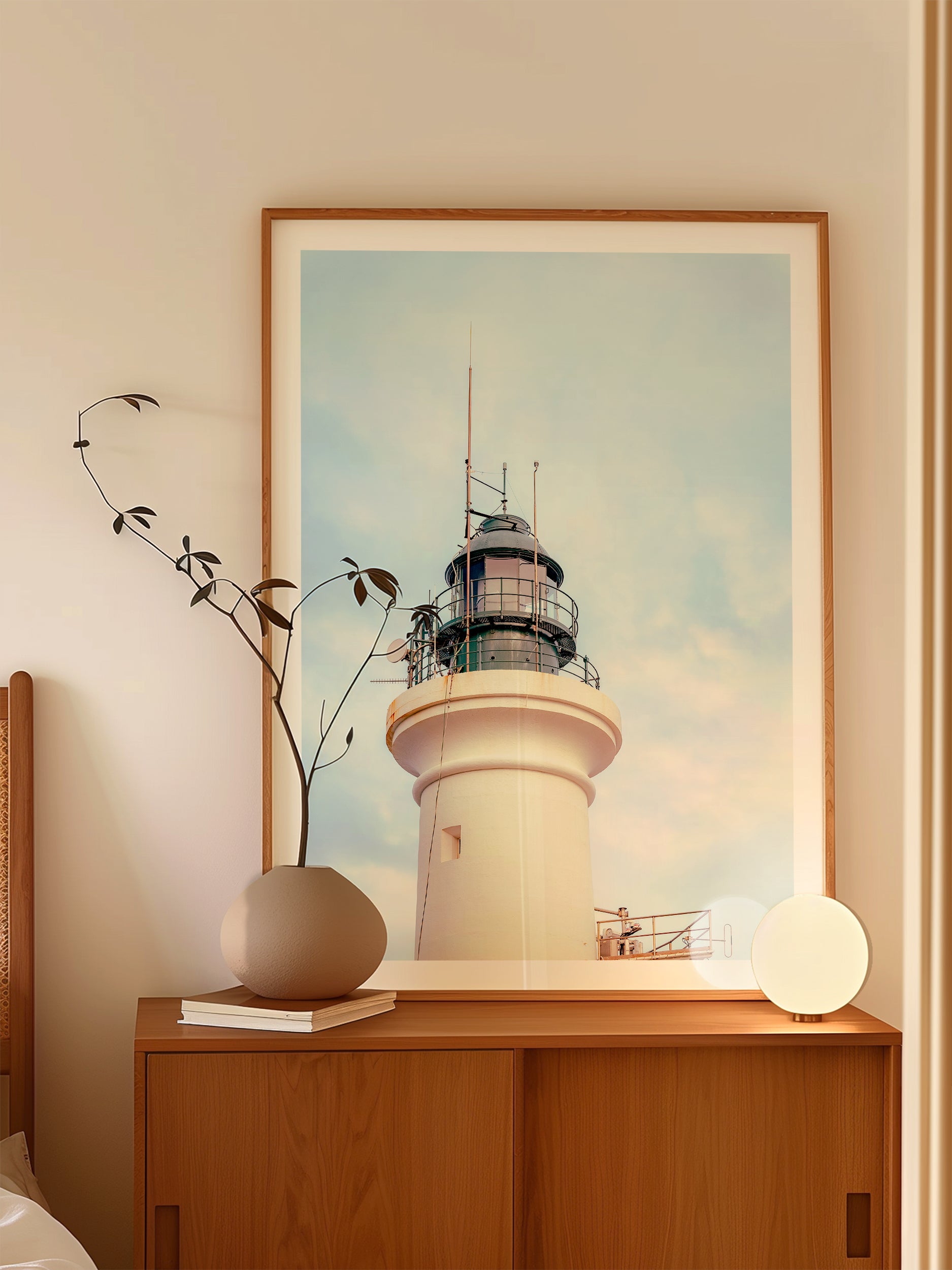 Point Lonsdale Lighthouse Beacon in Winter Sunset Light