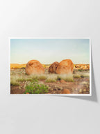 Sunrise over Karlu Karlu Devils Marbles