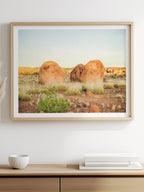 Sunrise over Karlu Karlu Devils Marbles