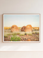 Sunrise over Karlu Karlu Devils Marbles