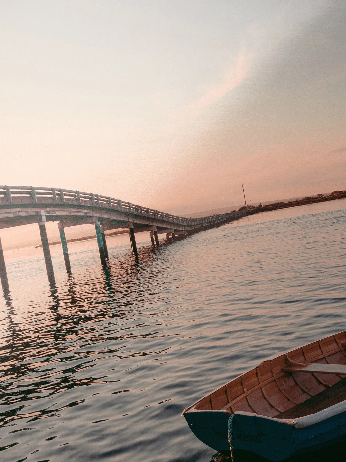 Swan Island Bridge Queenscliff at Sunset