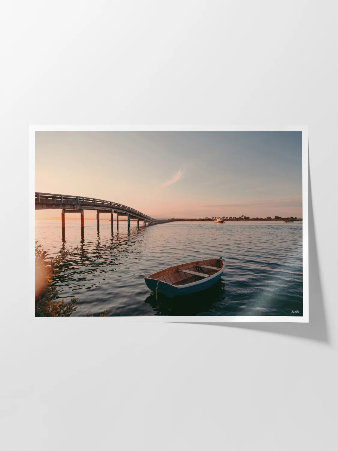 Swan Island Bridge Queenscliff at Sunset