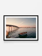 Swan Island Bridge Queenscliff at Sunset