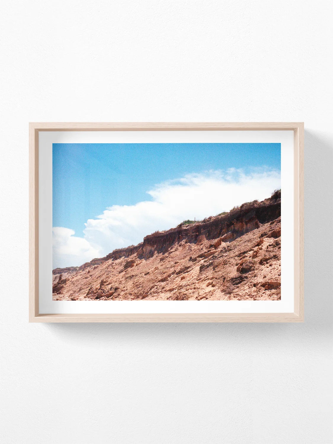 Thirteenth Beach Cliffs, Rocks and Clouds Landscape