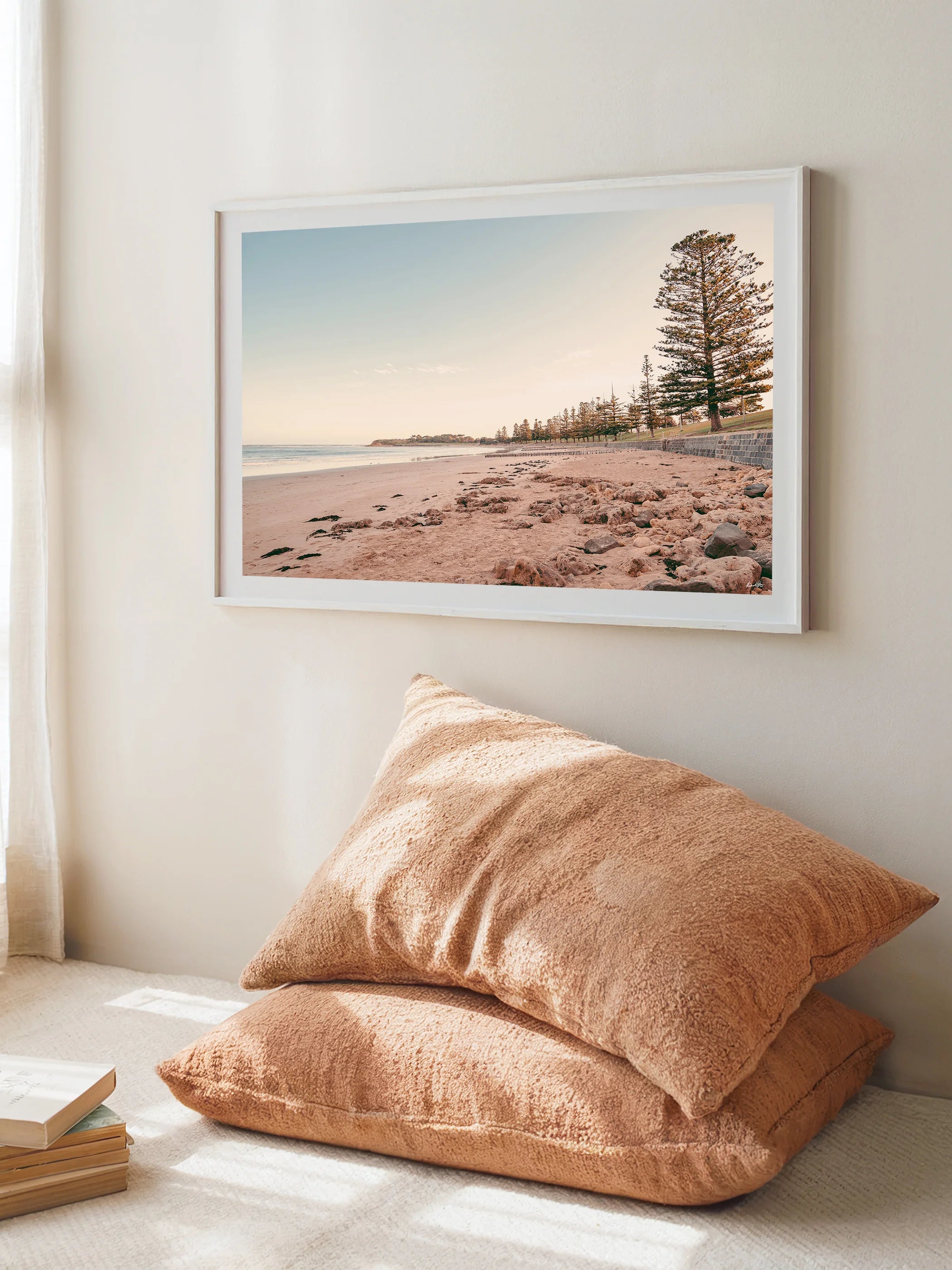 Torquay Front Beach and Esplanade at Sunset