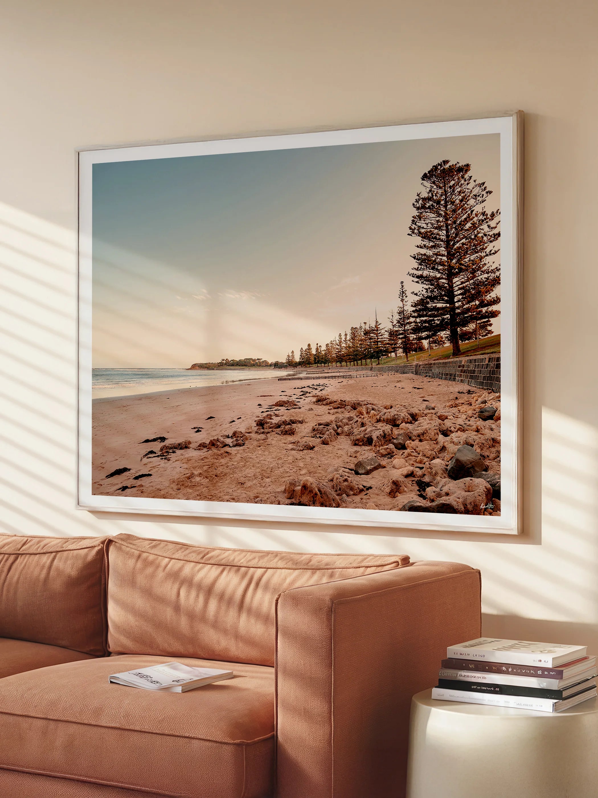 Torquay Front Beach and Esplanade at Sunset