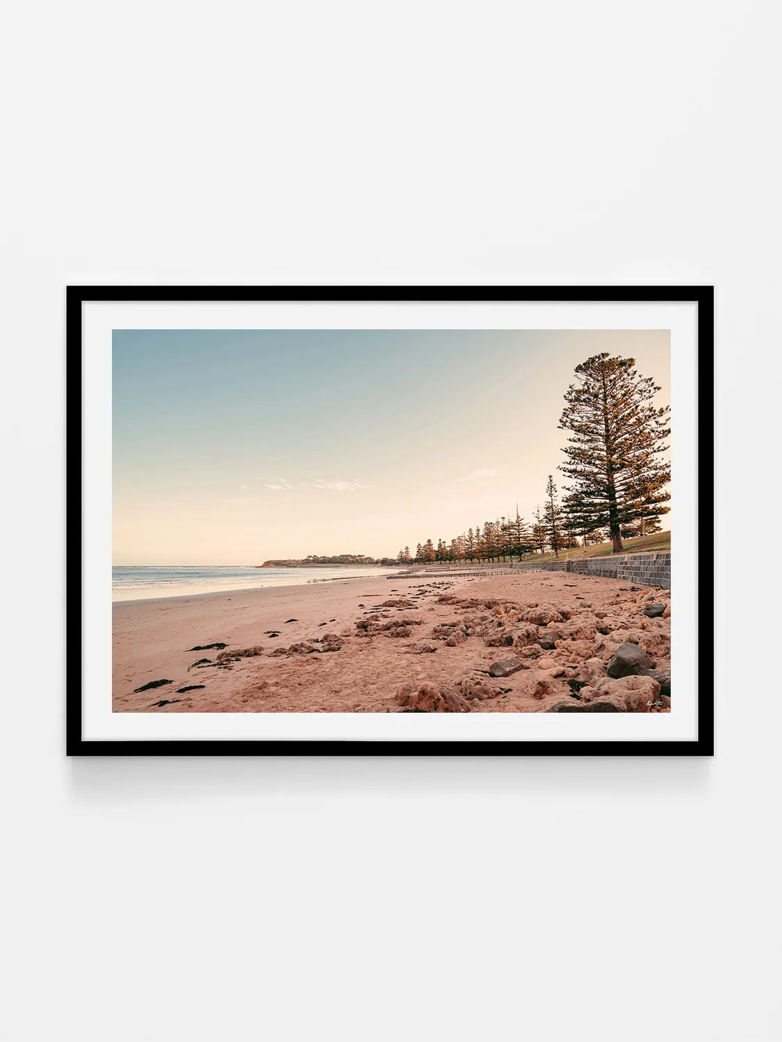Torquay Front Beach and Esplanade at Sunset