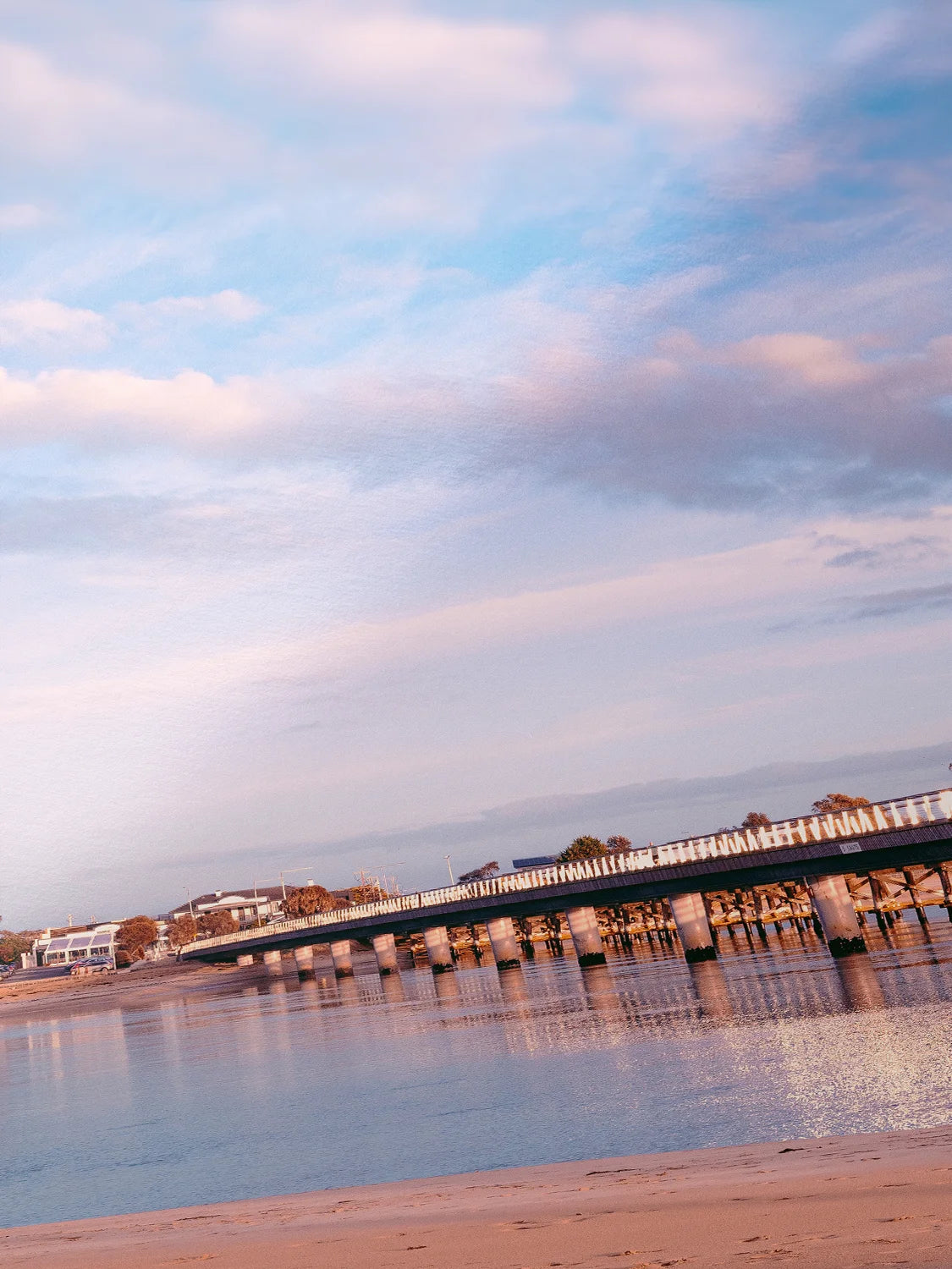 Winter Sunrise at Barwon Heads Bridge Portrait