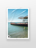 Carousel at the Geelong Waterfront Pavilion Portrait print in a protective sleeve