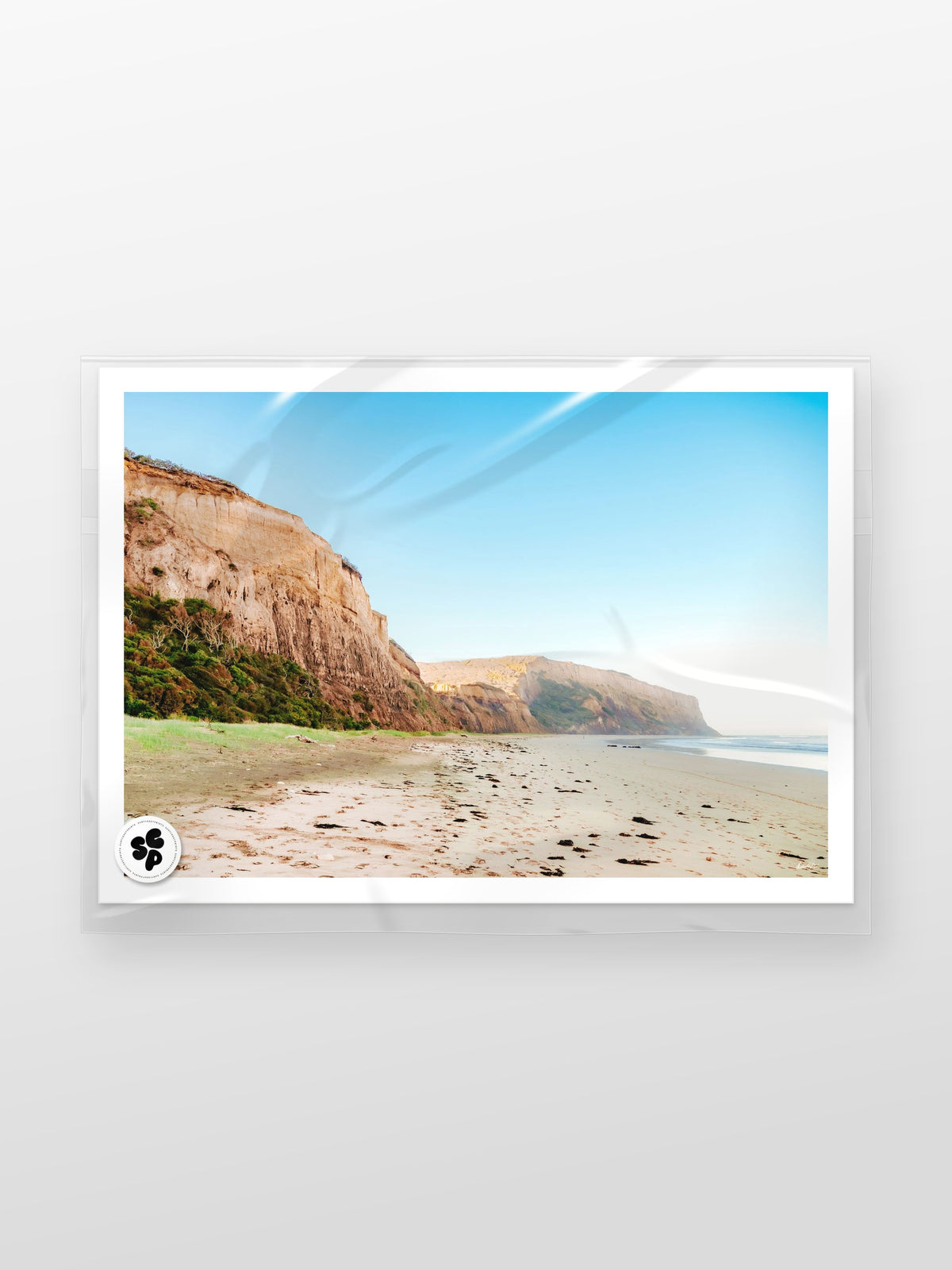 Jarosite Cliffs Point Addis at Sunset print in a protective sleeve