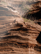 Close-up detail of the Lake Purrumbete Volcanic Rock Face giclée print on archival Smooth Pearl photo paper