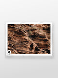 Lake Purrumbete Volcanic Rock Face print in a protective sleeve