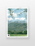 Mount Buffalo in Spring Midday Sun print in a protective sleeve