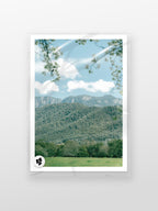 Mount Buffalo in Spring Midday Sun print in a protective sleeve