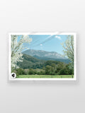 Mount Buffalo Spring View from Porepunkah print in a protective sleeve